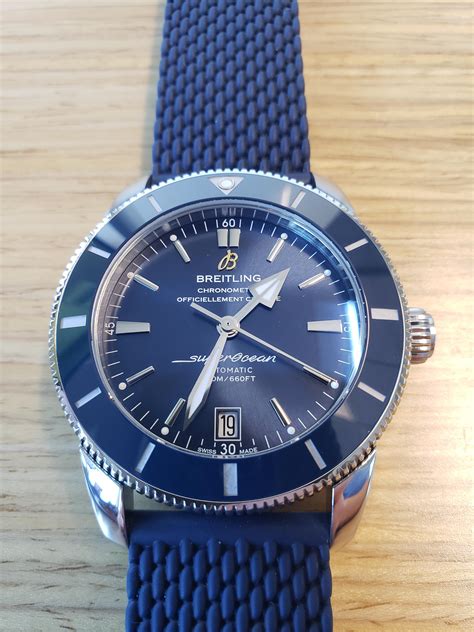 breitling superocean heritage 2 42 blue|Breitling Superocean Heritage ii chronograph.